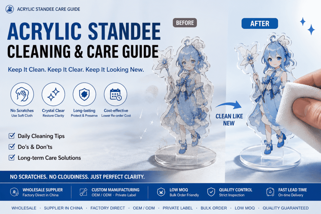 Flawless Cleaning and Long-Term Maintenance Guide for Custom acrylic standees