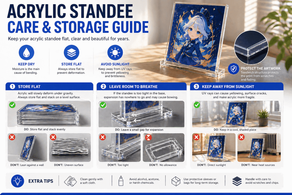 Why Do Acrylic Standees Bend When Exposed to Moisture?