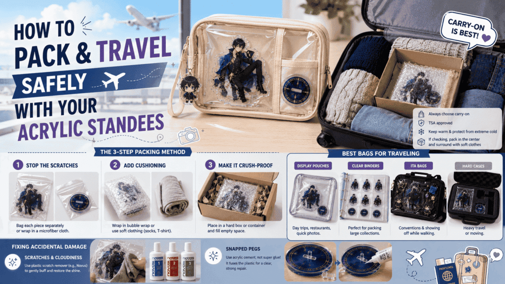How to Pack and Travel Safely with Your Acrylic Standees