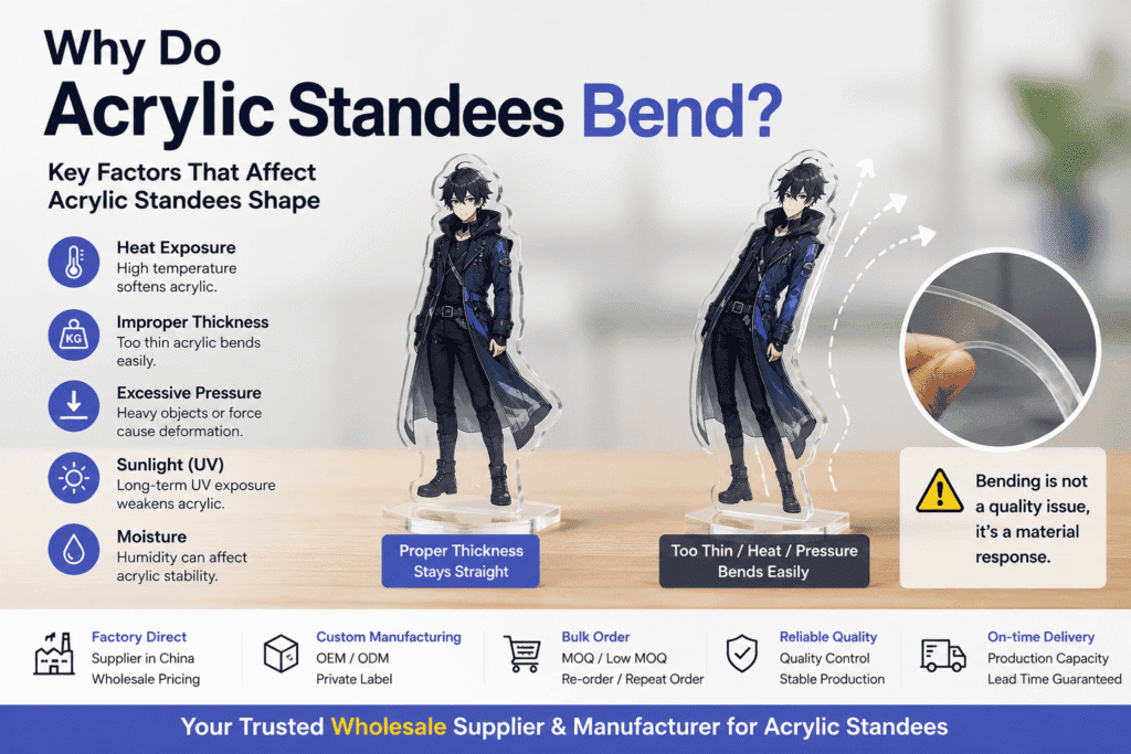Why Do Acrylic Standees Bend? (A Plain Guide to Causes and Rescues)