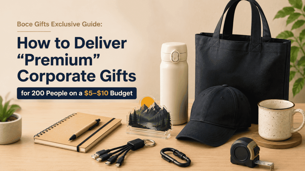 Boce Gifts Exclusive Guide: How to Deliver “Premium” Corporate Gifts for 200 People on a $5-$10 Budget