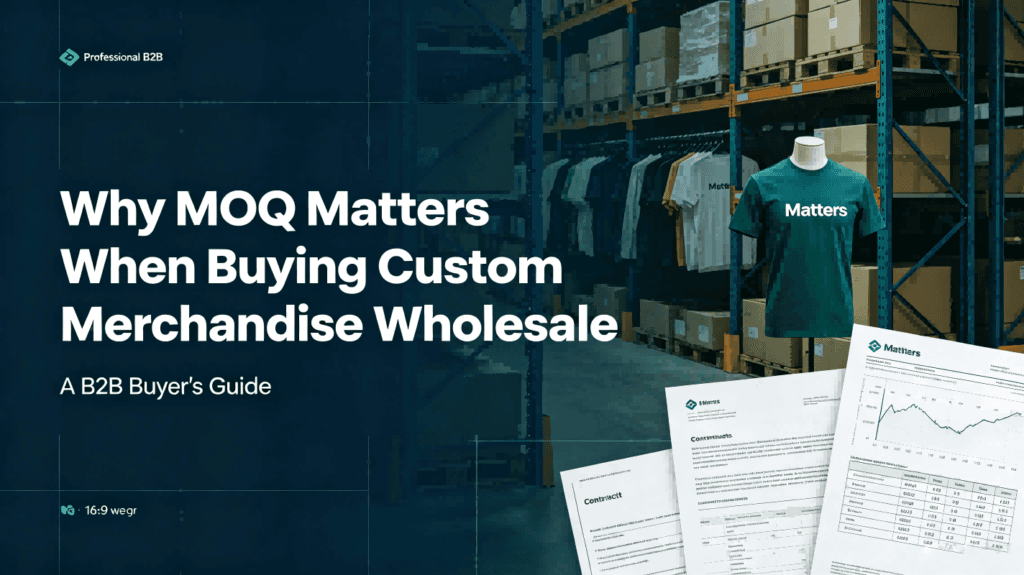 Why MOQ Matters When Buying Custom Merchandise Wholesale: A B2B Buyer’s Guide