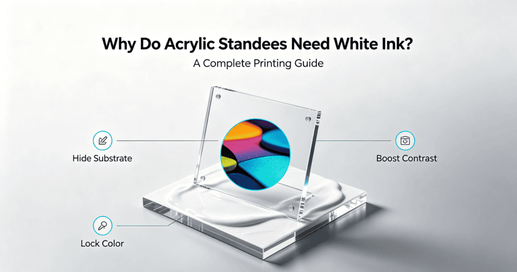 Why Do Acrylic Standees Need White Ink? A Complete Printing Guide