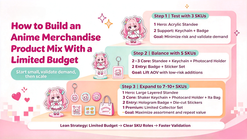 How to Build an Anime Merchandise Product Mix With a Limited Budget